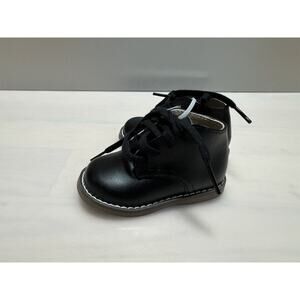 Footmates Black Leather Baby Toddler Shoes Size 2.5 Model 7792 "Todd" new